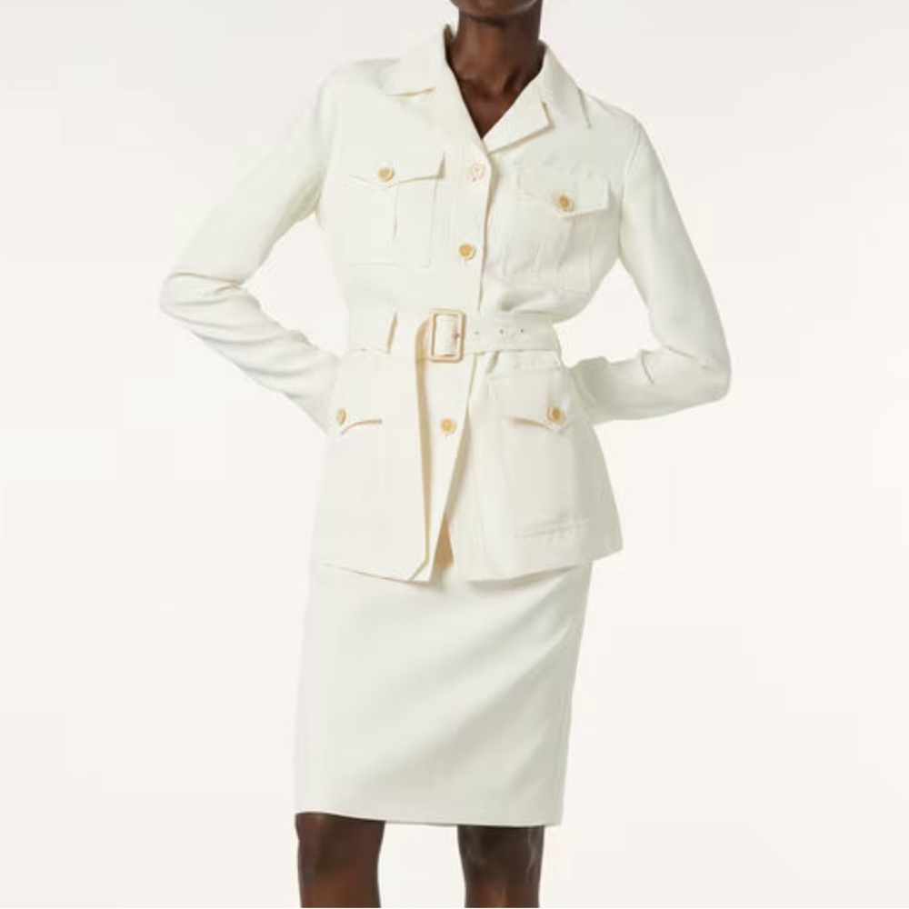 NWT 2025 LORO PIANA KELLIS JACKET AND SKIRT SET 38